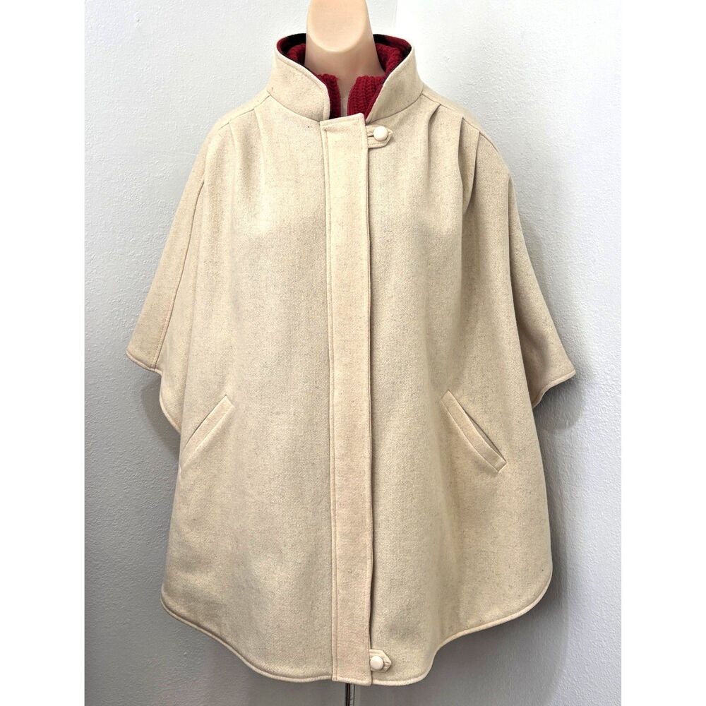 Womens Wool Cape Coats Vintage Old Money Minimalist Timeless Capsule Winter